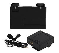 Qukaim MOMA Lark - Micrófono Lavalier de 150 cables, kit combinado digital TX RX de 2.4 GHz para cámara DSLR, mini micrófono portátil, sistema de sonido profesional