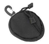Qukaim Monedero multifuncional, monedero de gran capacidad con cremallera, diseño de llavero para hombres, soporte de monedas deportivo negro, ideal para tarjetas y pequeños cambios, multicolor