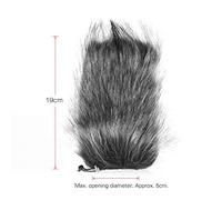 Qukaim Parabrisas peludo de micrófono profesional universal, parabrisas de piel de montaje flexible para Rode VideoMic GO, VideoMic Pro, TAKSTAR SGC-598, EMC965, 598, NV1, XM1, CG60