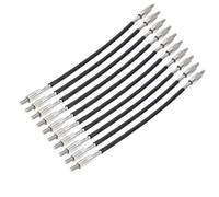 Qukaim Pasadores antideslizantes para violín Tailgut para violín, paquete de 10, placa de fijación EVA para violines de 1/2 y 1/4, cable de acero Tailgut de repuesto