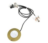 Qukaim Pastilla piezoeléctrica para guitarra, pastilla piezoeléctrica negra para guitarra, violín, ukelelele, mandolina, banjo, acories de guitarra