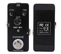 Qukaim Pedal de efecto de distorsión de metal, pedal de efecto de distorsión de metal con True Bypass, CoDistortion-MT1, carcasa de metal completa, acorias de guitarra eléctrica, diseño compacto