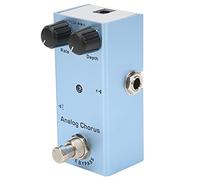 Qukaim Pedal de efecto de guitarra eléctrica, pedal de efecto de coro analógico, efecto True Bypass, ajuste de perilla de metal, diseño compacto para guitarristas, compatible con varios instrumentos