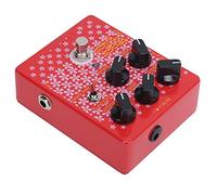Qukaim Pedal de efectos de salida XLR, controlador de pedal de efectos de bajo, amplificador de tubo DI con salida XLR, diseño compacto para accories de instrumentos, rendimiento de sonido