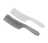 Qukaim Peine curvo para cortar el pelo, peine de peluquería para hombres, diseño de parte superior plana, ligero, herramienta profesional para barberos y estilistas