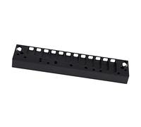 Qukaim Peine de armónica de 12 agujeros, armónica de 10 agujeros, armónica azul F Key, escala cromática de 12 agujeros, instrumento musical portátil de aleación de aluminio para principiantes, KS-10BH