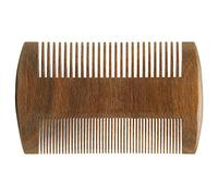 Qukaim Peine de madera para piojos, dientes finos anchos de doble cara, peine de aseo de barba para hombres, ideal para eliminar piojos, 15 cm de largo, diseño plegable