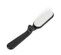 Qukaim Peine de viaje plegable para el cabello, peine de masaje esencial para el cuero cabelludo, peine de pelo negro para cabello liso, compacto y ligero