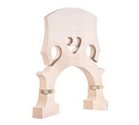 Qukaim Pieza de repuesto estándar de puente de arce para contrabajo de tamaño 3/4, puente de bajo vertical ajustable, instrumentos musicales, herramienta de música, acories de violín