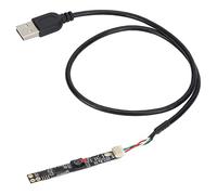 Qukaim Placa de cámara de lente de 2,8 mm, módulo de cámara de 1 MP, enfoque fijo de 66° 2,8 mm, placa web USB 2.0 con cable USB, compatible con varias aplicaciones, modelo HBVCAMNB20231W