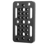 Qukaim Placa de montaje de liberación rápida para cámara de 1/4 y 3/8 pulgadas, tipo universal para cabezal de trípode, acorde de cámara, diseño resistente