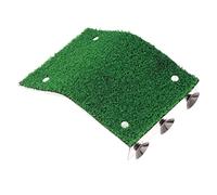 Qukaim Plataforma de descanso para tortugas, plataforma de descanso para tortugas, escalera de tortuga de simulación con ventosa, suministros para reptiles pequeños y ranas, 15 x 10 cm