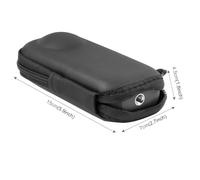 Qukaim PU495B - Soporte para manillar de motocicleta y kit de palo selfie de 59 pulgadas, compatible con Hero 12/11/10, ONE X4/X3/X2, 360 cámaras accories, color negro