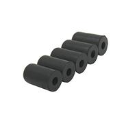 Qukaim Punta de goma para terminal, juego completo de cuerdas de violín tamaño 4/4 y 3/4, S5 piezas de acero, protector de punta de goma para violonchelo para cuerdas G, D, A, E, incluye punta de pin