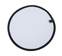 Qukaim Reflector de iluminación fotográfico 2 en 1 dorado y plateado, reflector portátil de estudio fotográfico de 80 cm con bolsa de transporte, disco difusor de iluminación, tablero de fondo 5 en 1