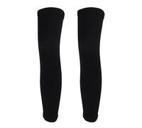 Qukaim Rodillera protectora de rodilla, rodillera elástica para invierno, fibra de poliéster transpirable, soporte caliente, manga de compresión, ajuste ajustable