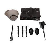 Qukaim Salon Consumables - Juego de teñido para el cabello con cepillo, licuadora, orejeras, cuenco para teñir, babero, pinza para el cabello, herramientas para colorear el cabello para uso en el