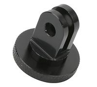 Qukaim Soporte ajustable para manillar de bicicleta de rotación de 360 grados para todas las series de cámara de acción, aleación de aluminio, adaptador de trípode mini de 1/4 pulgadas, negro