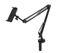 Qukaim Soporte multiusos para teléfono celular, ángulos ajustables y altura para tablet para teléfonos móviles y tabletas, soporte universal para smartphone, color negro