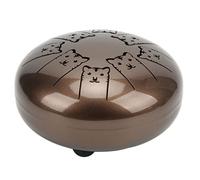 Qukaim Tambor de lengua de 5.5 pulgadas, juego de batería de mano de aleación de acero de 8 tonos, instrumento de percusión con baquetas, patrón de tigre, sonido etéreo, portátil, diseño de 8 tonos