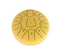 Qukaim Tambor de lengua de acero de 6 pulgadas, instrumento de percusión con 11 notas D, tambor portátil con mazos para meditación, yoga, principiantes, familia, amigos, regalo de Navidad