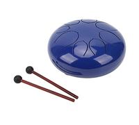 Qukaim Tambor esencial Tambor pesado de acero de 10 pulgadas y 10 pulgadas, juego de batería etérea de 8 tonos, mini instrumento de percusión de frente manual para principiantes, sanación mental,