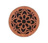 Qukaim Tambor oceánico de 8 pulgadas/12 pulgadas, instrumento de percusión étnico, tambor de mano portátil para terapia de sonido y acompañamiento de rendimiento, construcción de madera de abedul