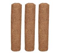 Qukaim Tapete de fibra de coco, rollo de 100 piezas de fibra de coco resistente y gruesa para decoración y aislamiento de jardín, 12 x 24 pulgadas