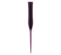 Qukaim Tease - Cepillo desenredante de barba para hombre, cepillo de pelo de 3 filas, herramienta portátil para el cuidado del cabello para barba, salón y viajes, diseño elástico negro, original