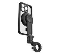 Qukaim Telesin - Soporte de teléfono para motocicleta de liberación rápida, a prueba de golpes, con funda magnética para 15 Pro, compatible con bicicletas y motocicletas