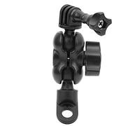 Qukaim Telesin - Soporte universal para espejo retrovisor de motocicleta para smartphones y cámaras de movimiento, compatible con manillar de motocicleta, ajustable, diseño