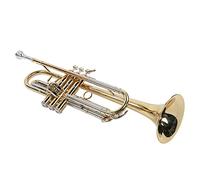 Qukaim Trompeta de latón profional, 3 colores combinados, instrumento musical con kit de acoría, ideal para estudiantes y músicos, diseño ligero