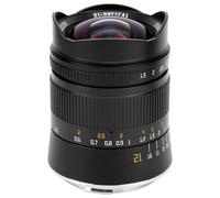 Qukaim TTArtisan - Lente de enfoque manual de marco completo F1.5 de 21 mm con adaptador de filtro para cámara de montaje en L, compatible con lente Sigma FP, 21 mm F1.5