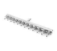 Qukaim Válvula de control de aire de acero inoxidable para acuario, 12 articulaciones, distribuidor de aire para pecera, regulador