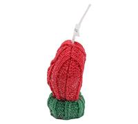 Qukaim Vela perfumada con forma de guantes de Navidad, vela perfumada con forma de guante de Navidad, guantes decorativos para accesorios de fotos, rojo, adorno navideño único, 10 onzas