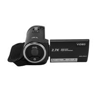 Qukaim Videocámara de 50 MP 2.7 K HD, zoom digital de 16X, pantalla giratoria de 2.8 pulgadas, grabadora de video digital con puerto USB, rosca de 1/4 pulgadas, incluye tarjeta de 128 GB