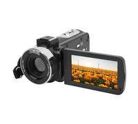 Qukaim Videocámara de vídeo, grabadora digital de 2.7K, 48MP, pantalla TFT giratoria de 3.0 pulgadas, zoom digital de 16X, ideal para viajes y vlogging