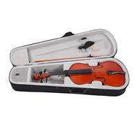 Qukaim Viola para principiantes de 16 pulgadas, instrumento de cuerda de madera maciza de abeto con arco, estuche y colofonia, incluye acories de violín y kit de reparación, VA 35
