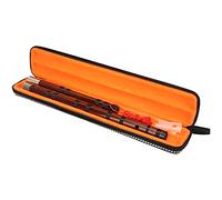 Qukaim Wind Instrument C Key - Kit de montaje de flauta amarga de 8 años, material seco, cuerpo dorado en relieve, instrumento de viento para principiantes y estudiantes