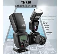 Qukaim YN730 - Flash de cámara Wirel, número de guía GN60, tiempo de reciclaje HSS 1s, soporte estándar de zapata caliente, compatible con cámaras Canon, Nikon, Pana, Olympus, DSLR