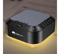 Qukcors Máquina de ruido blanco, máquina de sonido para dormir con 28 sonidos relajantes, máquina de sonido con temporizador de apagado automático, función de memoria y luz nocturna para dormir,