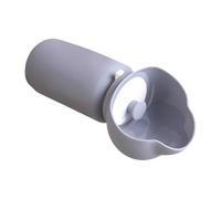 Qukoielly Botella de agua portátil para mascotas, botella plegable para perros, contenedor ligero con cordón a prueba de fugas para acampar al aire libre, playa, senderismo, parque, mochileros, viajes