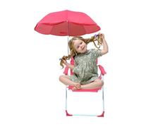 Qukoielly Silla de Playa para niños pequeños con Paraguas, Asiento Plegable de, Resistente al Viento, Ligera, portátil, para Vacaciones, Patio, Picnic, Viajes, Camping, Playa, Piscina, Parque al