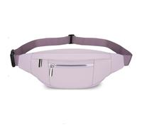 QUKUDS Riñoneras Mujer Hombre, Riñonera Impermeable Bolso de Cintura Deportiva con Cinturón Ajustable para Viajes Casual Senderismo Bici Entrenamiento Paseo de Perro (Morado)