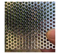 Qulamrdk Chapa de Acero Inoxidable 304 para Decoración del Hogar e Industria Acero Resistente Placa de Observación, Chapa Galvanizada Chapa Perforada(1mm Mesh,45x45cm)