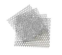Qulamrdk Chapa de Acero Inoxidable 304 para Ventilación Parrilla Ahumar Chapa Metálica Duradera 0,8mm de Espesor Chapa Metálica, Chapa Perforada Acero(1mm Mesh,15x15cm)