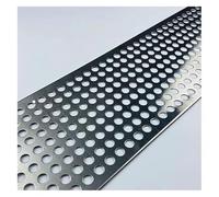 Qulamrdk Chapa de Acero Inoxidable Perforada Acero Resistente Placa de Observación para Filtro, Ventilación, Cubierta, Manualidades, Protección DIY(8mm Mesh,20x20cm)