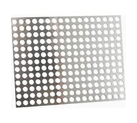 Qulamrdk Chapa de Acero Inoxidable Perforada Chapa Acero Inoxidable 304, para Decoración del Hogar e Industria para Ventilación Parrilla Ahumar Grosor de 0.8mm(10mm Mesh,25x25cm)