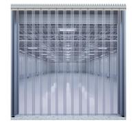 Qulamrdk Cortina Tiras PVC Transparente Tira Puerta Vinilo Impermeable Cortina Congelador PVC Adecuado para Cámaras Frigoríficas de Almacén, Fácil de Instalar.(1.05x2.5m)