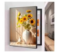 Qulamrdk Electrico Decorativos Caja Medidor Versión Vertical Sin Perforación Pintura Decorativa Caja Contadores Tapar Cuadro de Luz Decora Sala de Estar(A,23.6inx31.5in/60 x 80 cm)